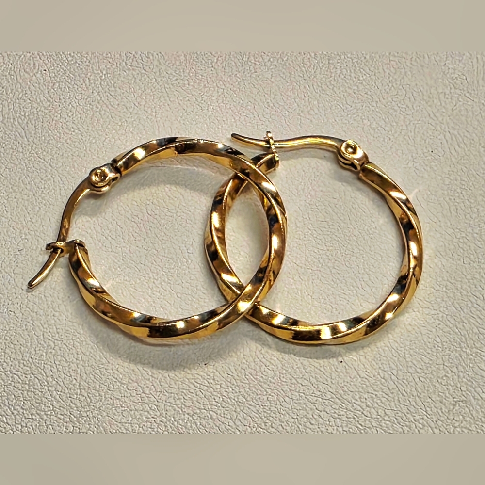 Twirly Hoop Earrings